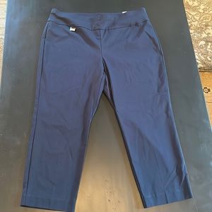 NWT Alfani Navy Capri Pants